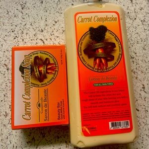 Carrots soap and lotion set of 2